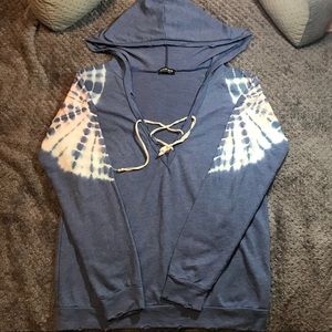 Fashion Nova, Tie Dyed Sleeved Hoodie